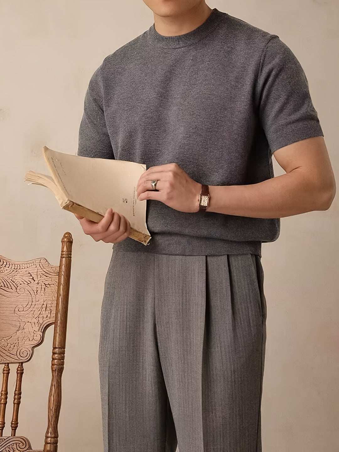 Emerson | Refined Crew-Neck Short-Sleeve Top