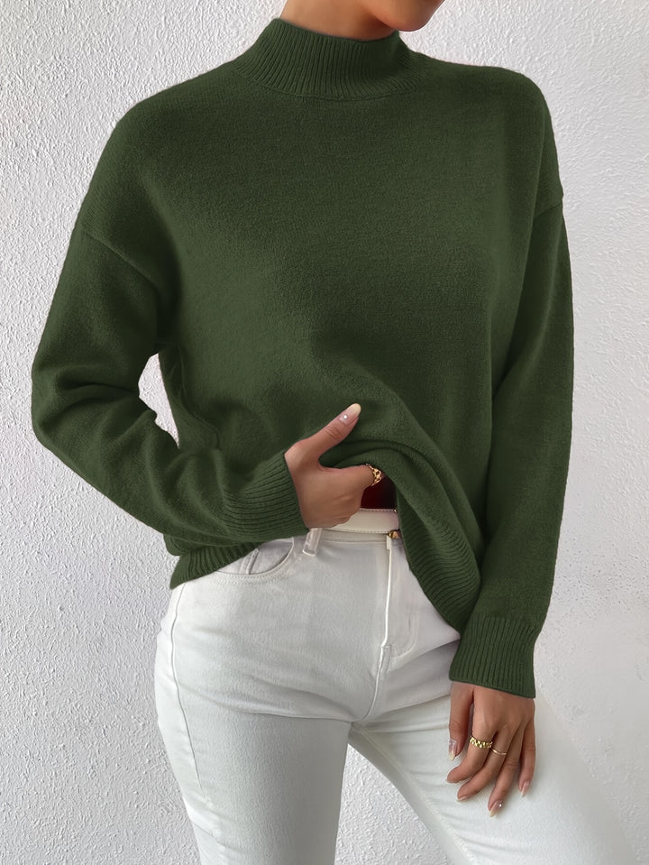 Annika | Refined Mock Neck Sweater
