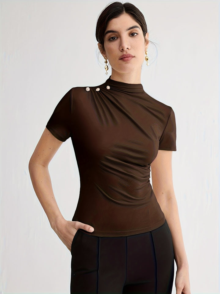Larissa | Refined Mock-Neck Top
