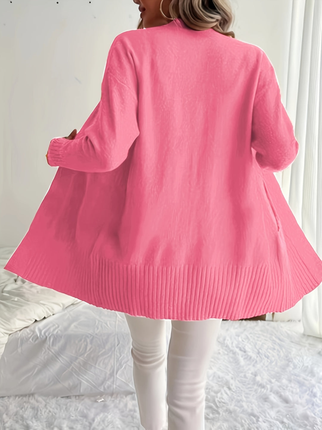 Charlotte | Draped Open-Front Cardigan