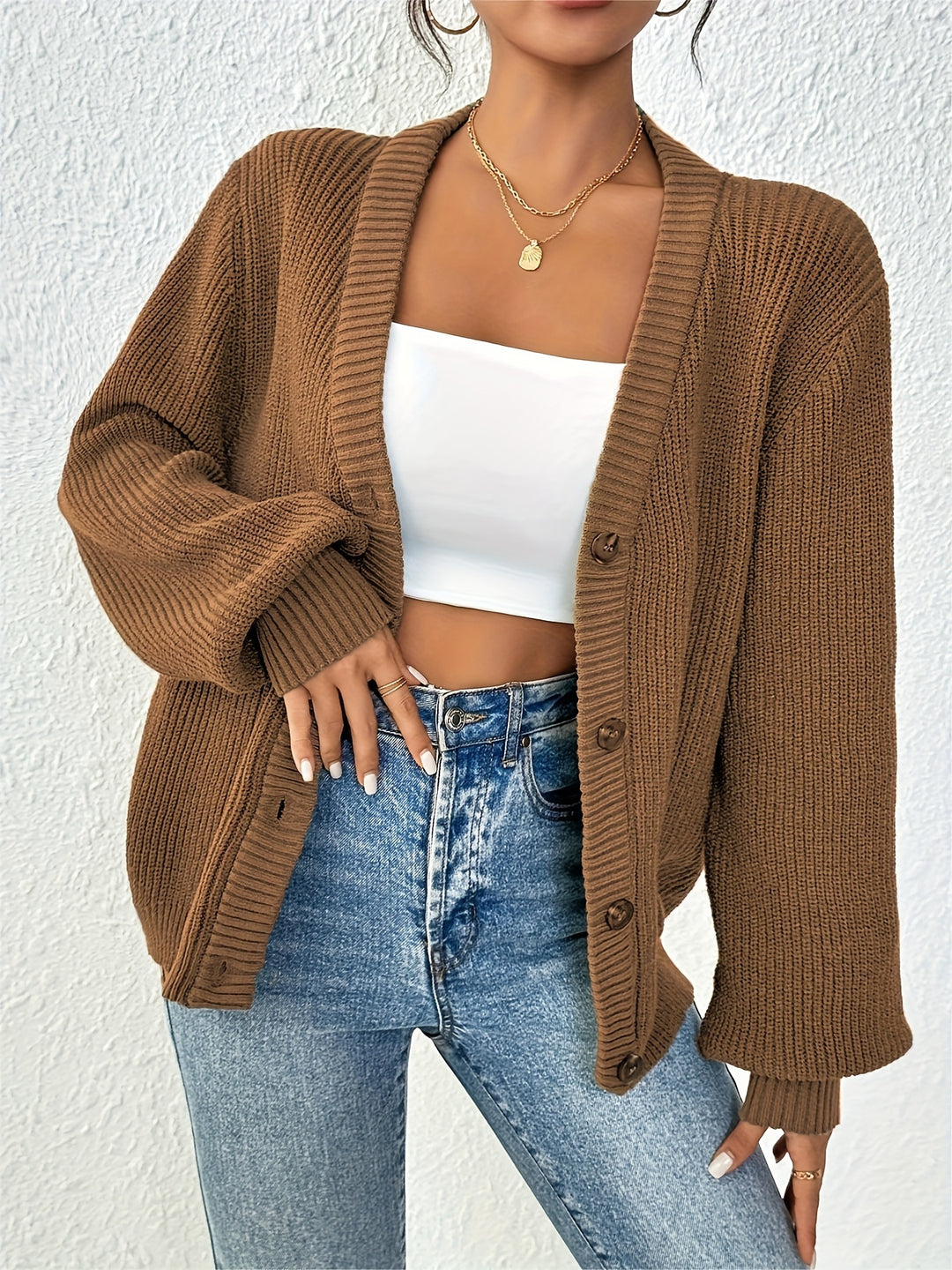 Winifred | Relaxed Button-Front Cardigan