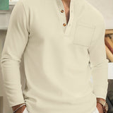 Dominic | Refined Textured Henley Shirt