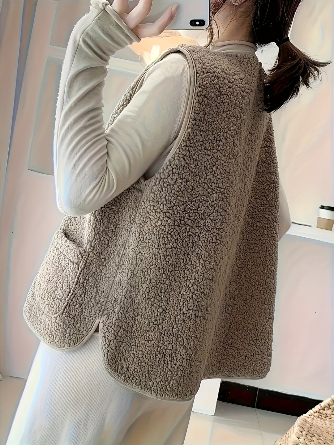 Georgia | Cozy Button-Front Vest