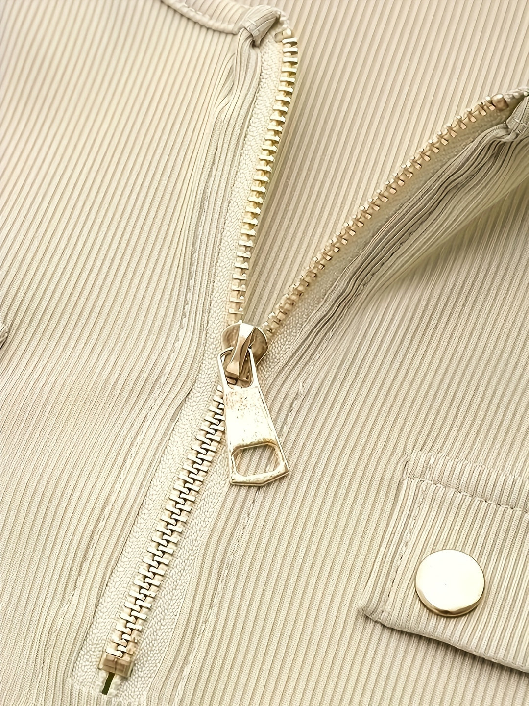 Blythe | Ribbed Zip-Front Top