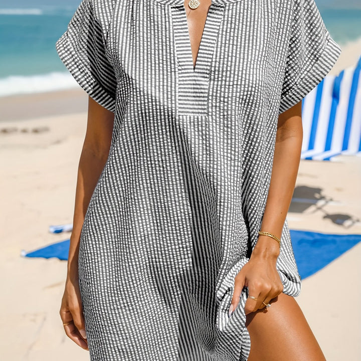 Sabrina | Relaxed Striped Beach Dress