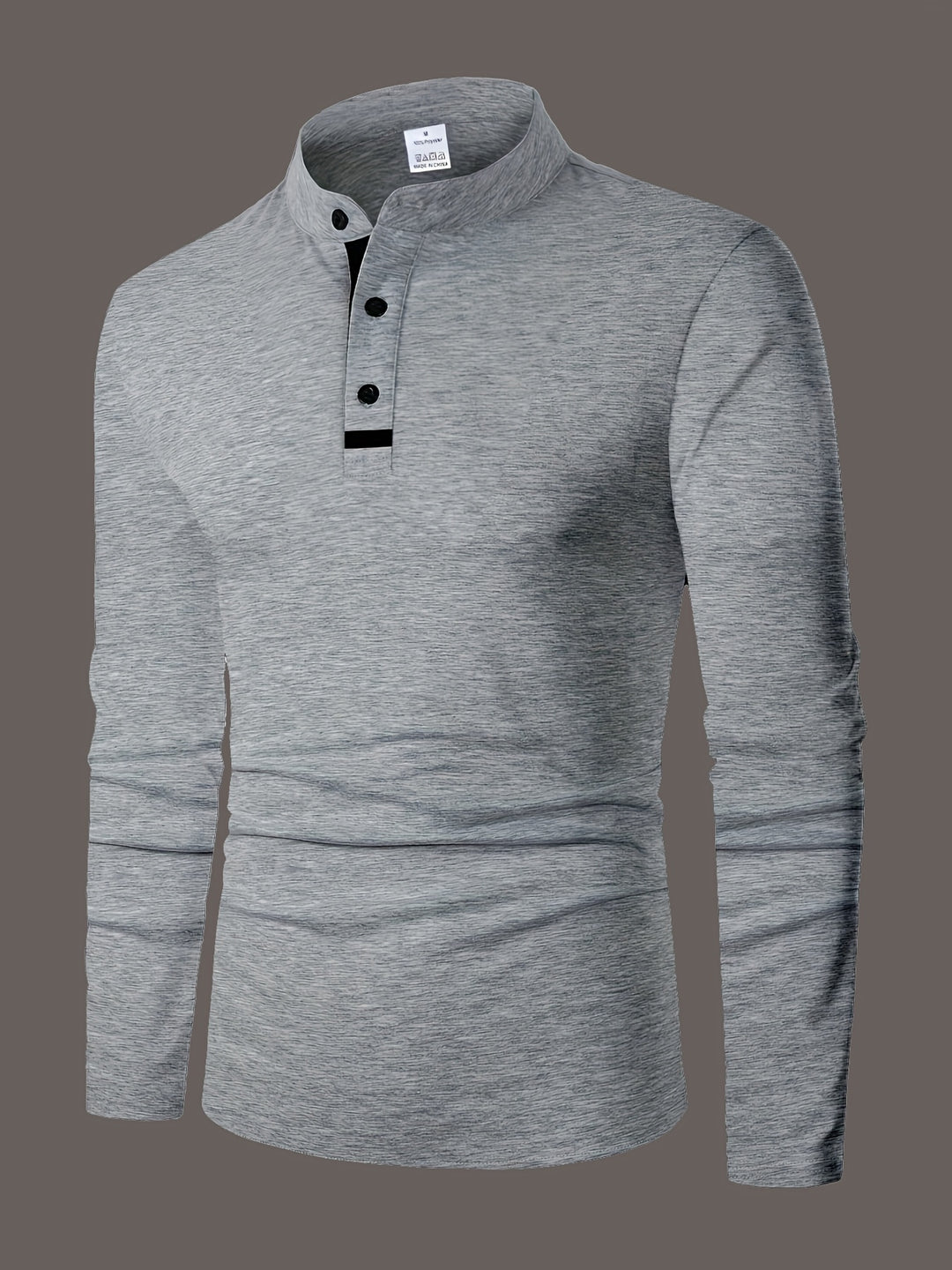 Gareth | Refined Long-Sleeve Henley Shirt