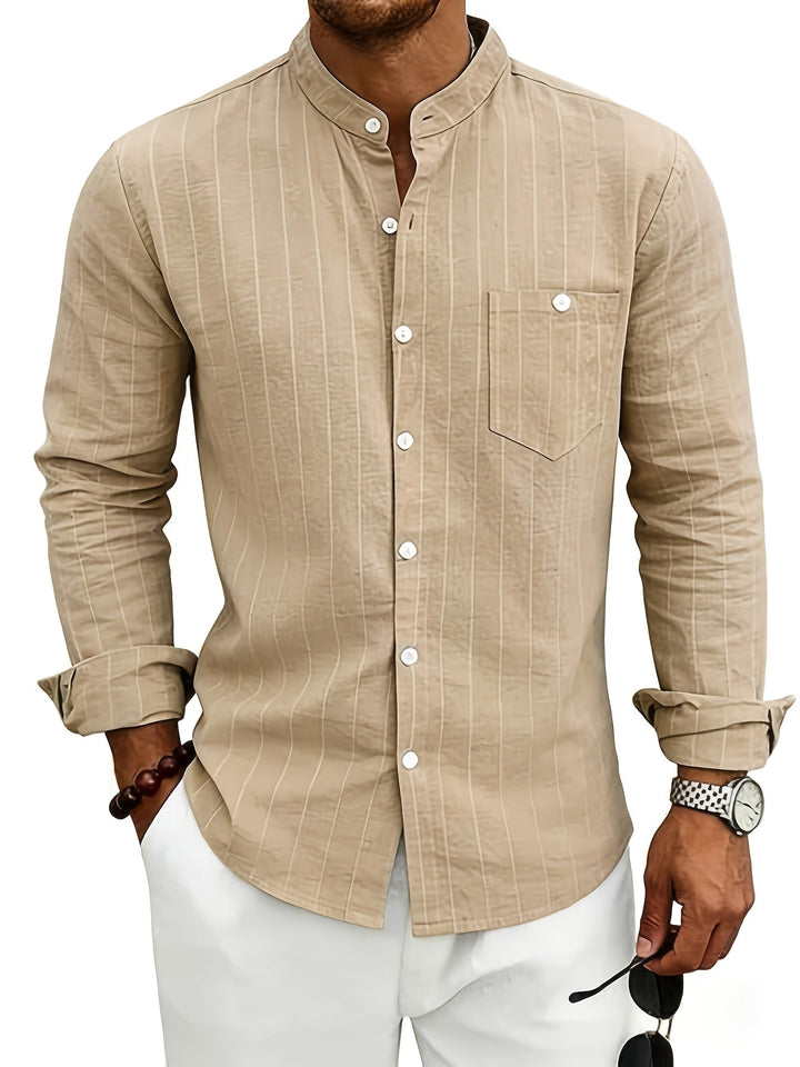 Callum | Refined Striped Button-Up Shirt