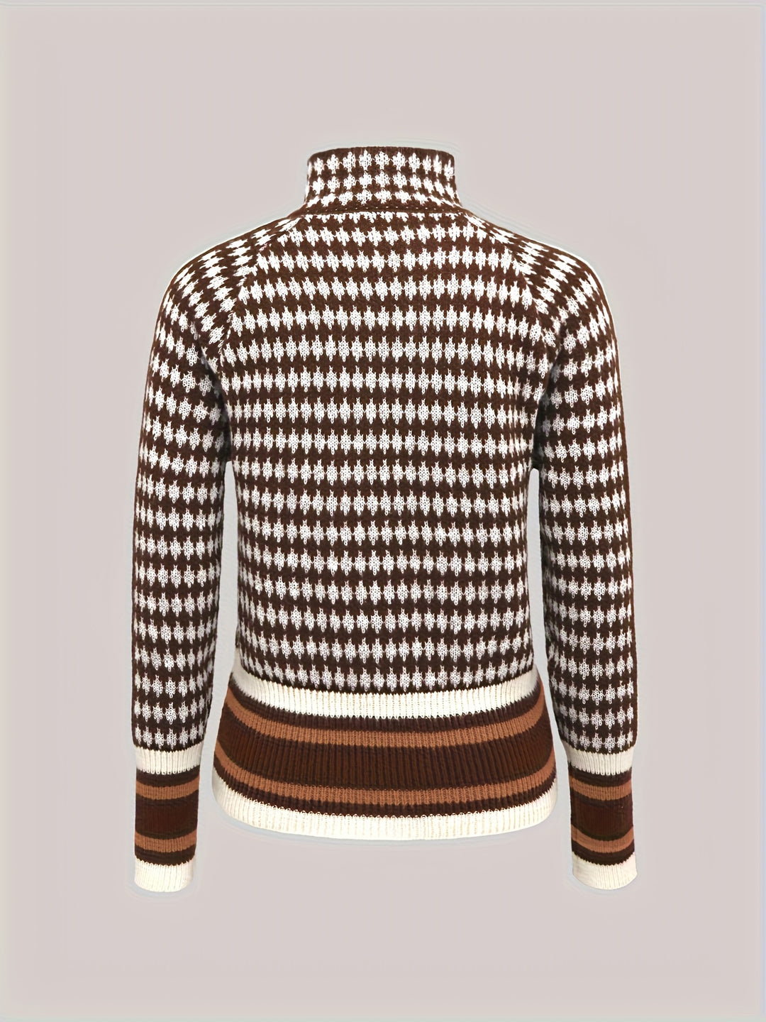 Antonia | Zip-Front Patterned Cardigan