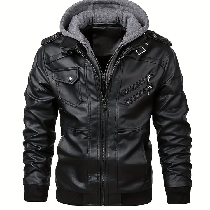 Dorian | Hooded Moto Jacket