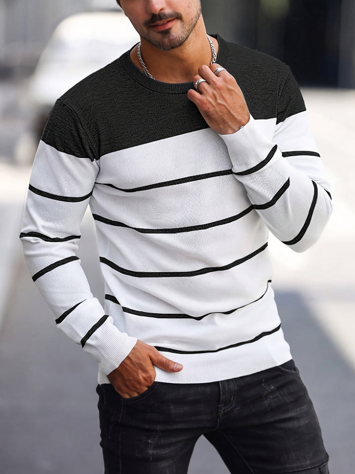 Bennington | Classic Striped Crew Neck Sweater
