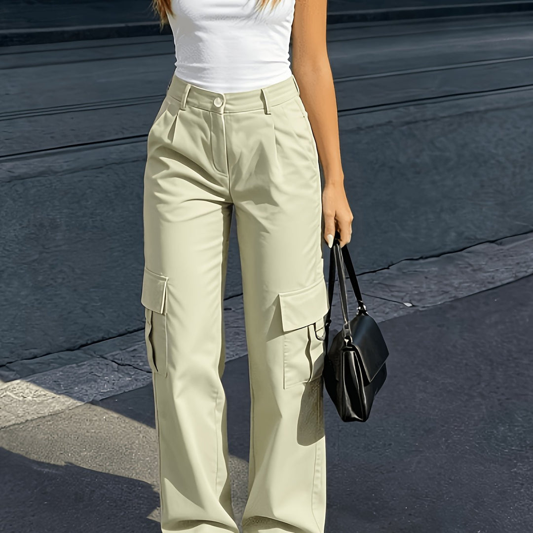 Ingrid | High-Waisted Cargo Trousers