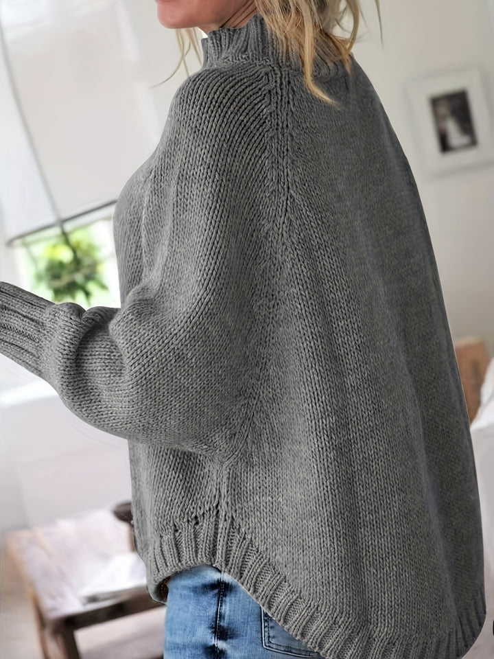 Sabina | Cozy Cable-Knit High-Neck Sweater