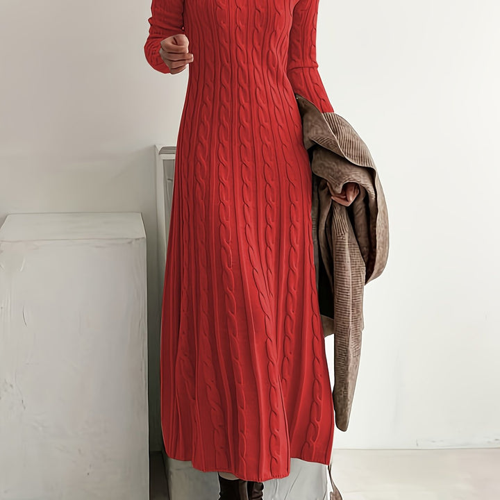 Gemma | Textured Knit Maxi Dress
