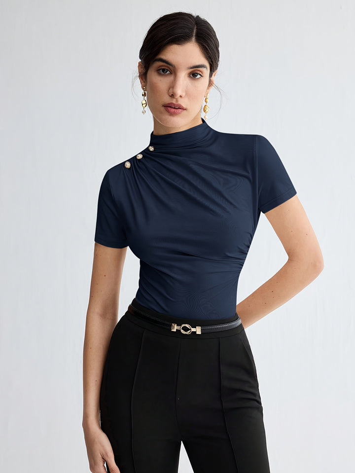 Larissa | Refined Mock-Neck Top