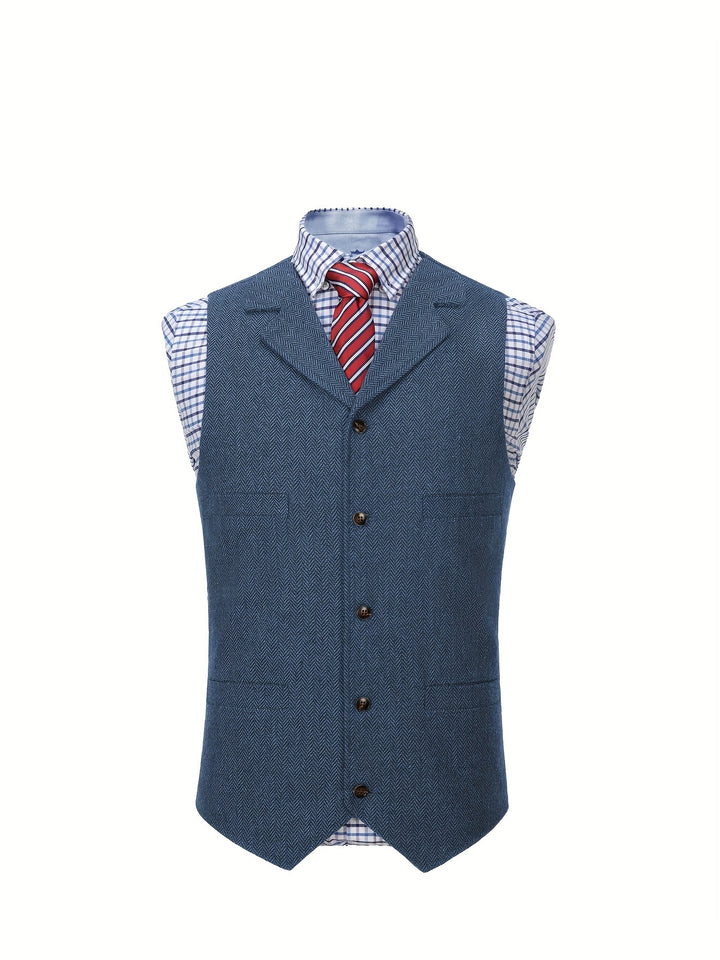 Waylon | Heritage Herringbone Vest