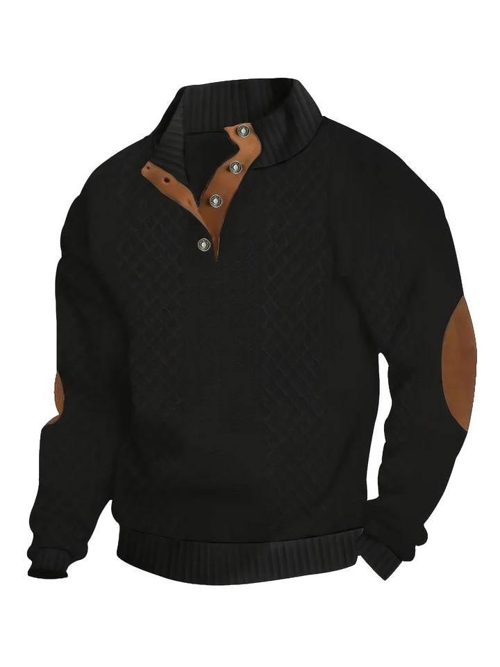 Rupert | Cable-Knit Stand Collar Sweater