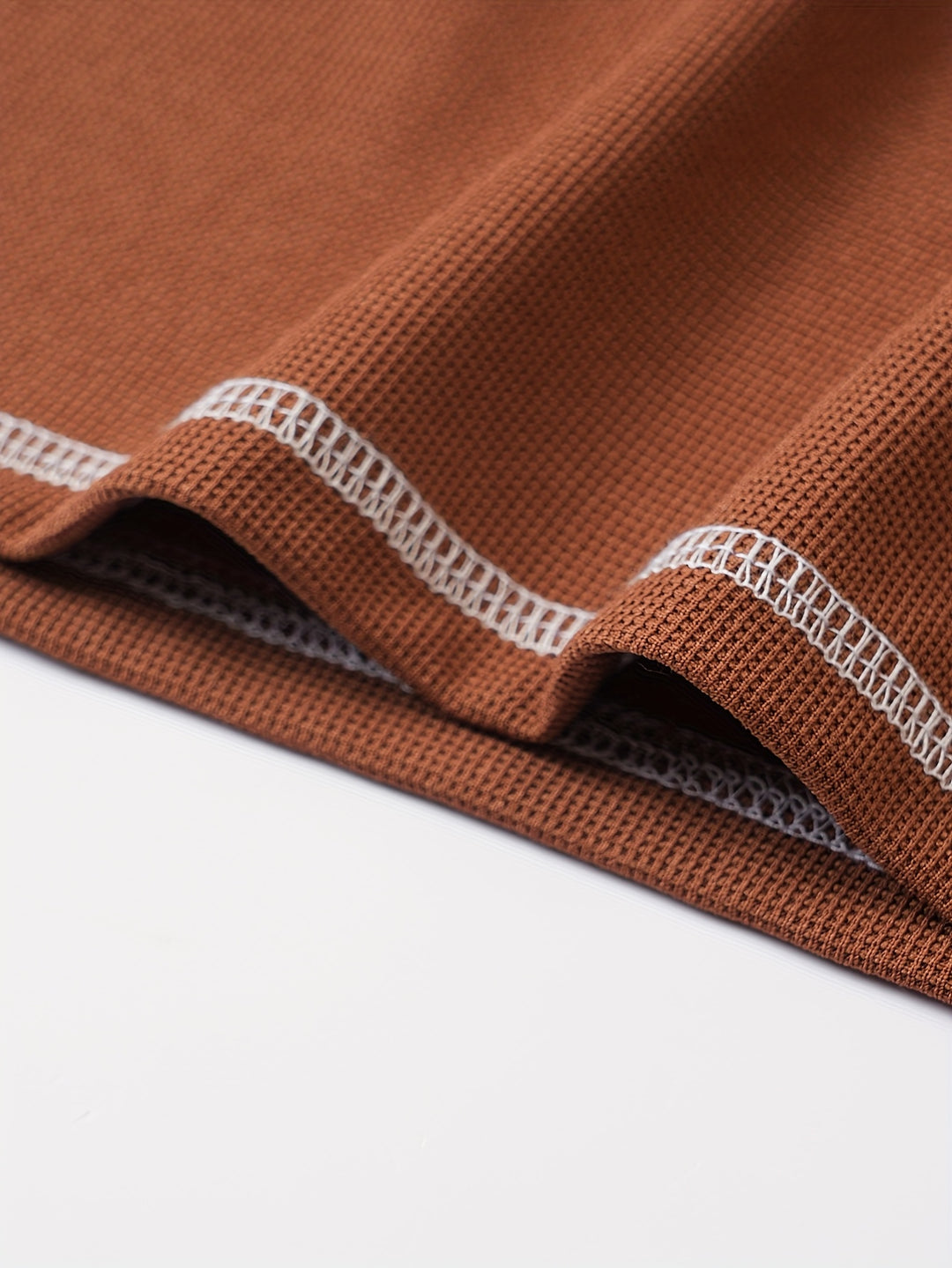 Maxwell | Textured Button-Neck Tee