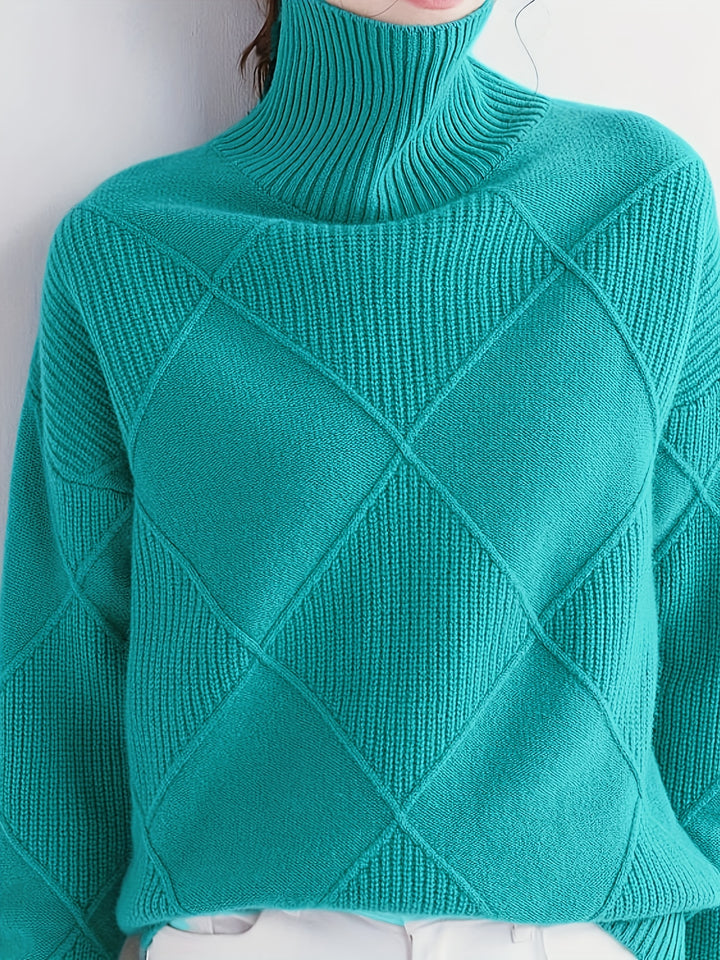 Maren | Textured Turtleneck Sweater