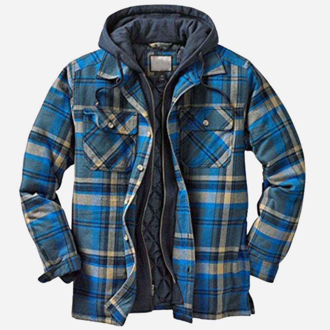 Clayton | Rugged Hooded Plaid Jacket