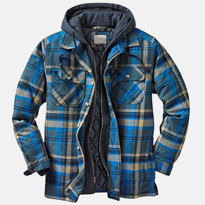 Clayton | Rugged Hooded Plaid Jacket
