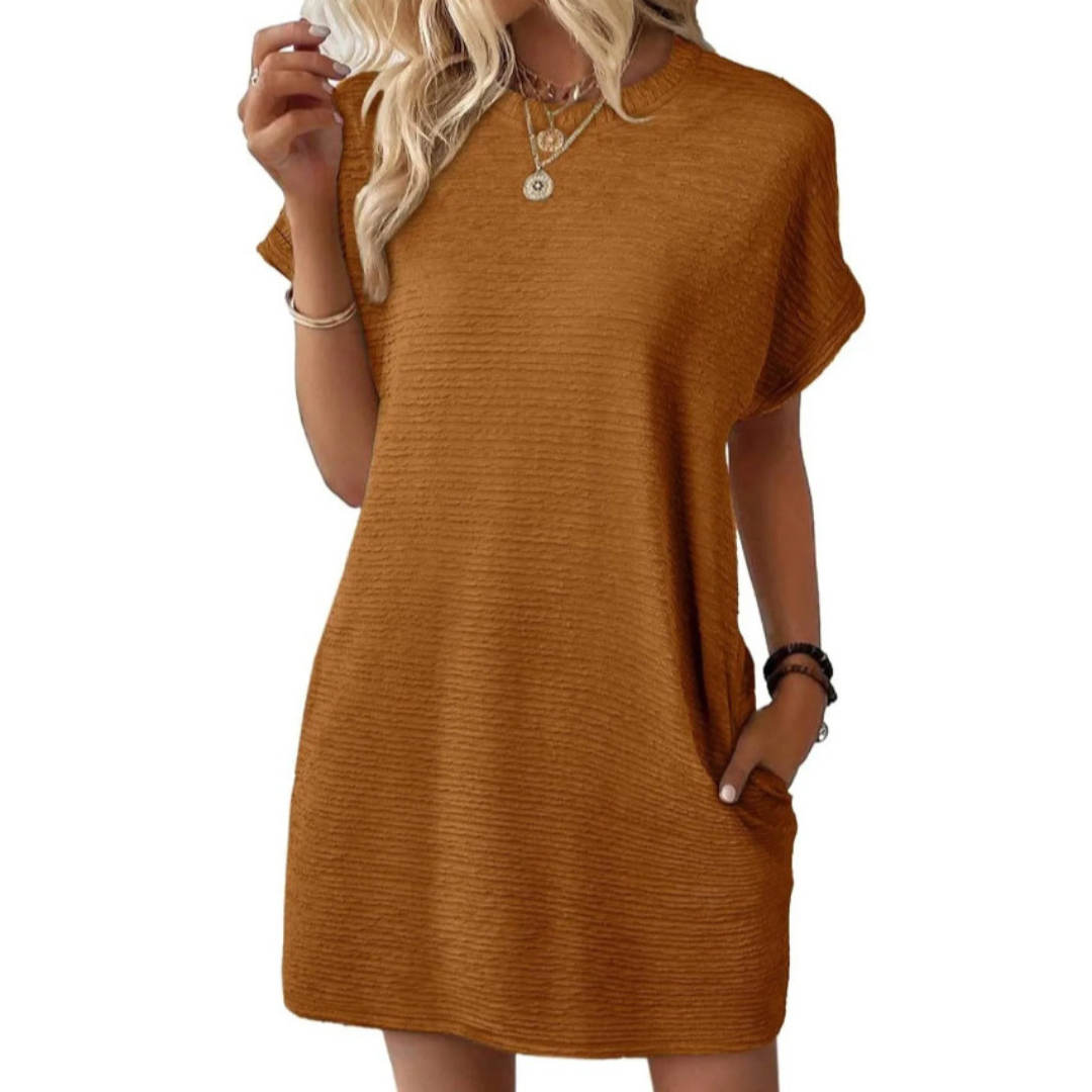 Tiffany | Classic Round Neck Summer Dress