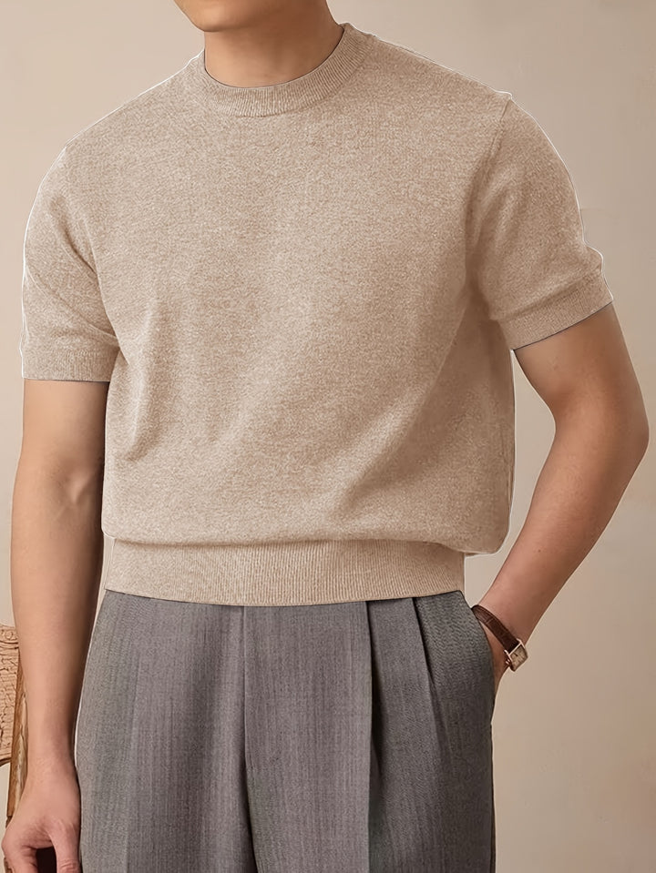 Emerson | Refined Crew-Neck Short-Sleeve Top
