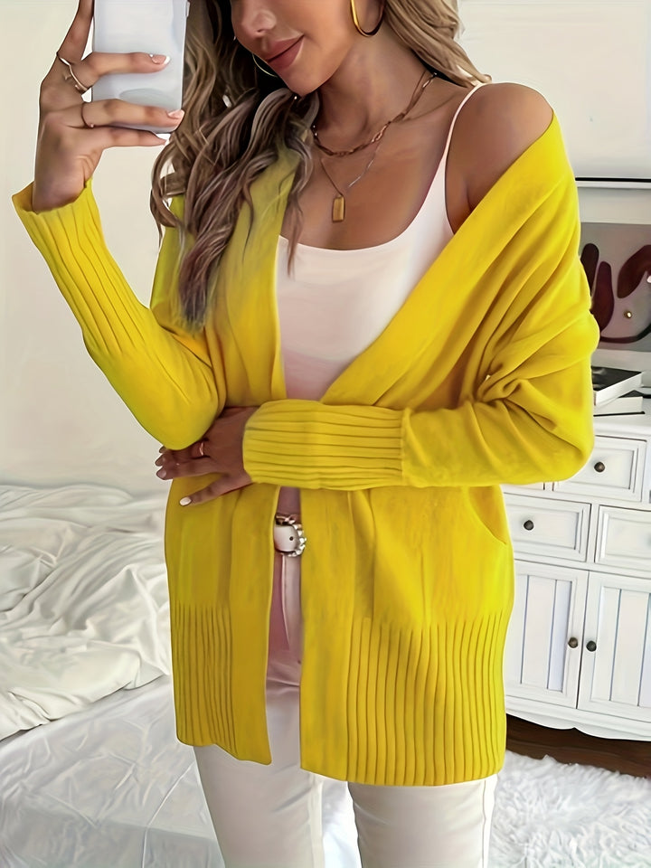 Charlotte | Draped Open-Front Cardigan
