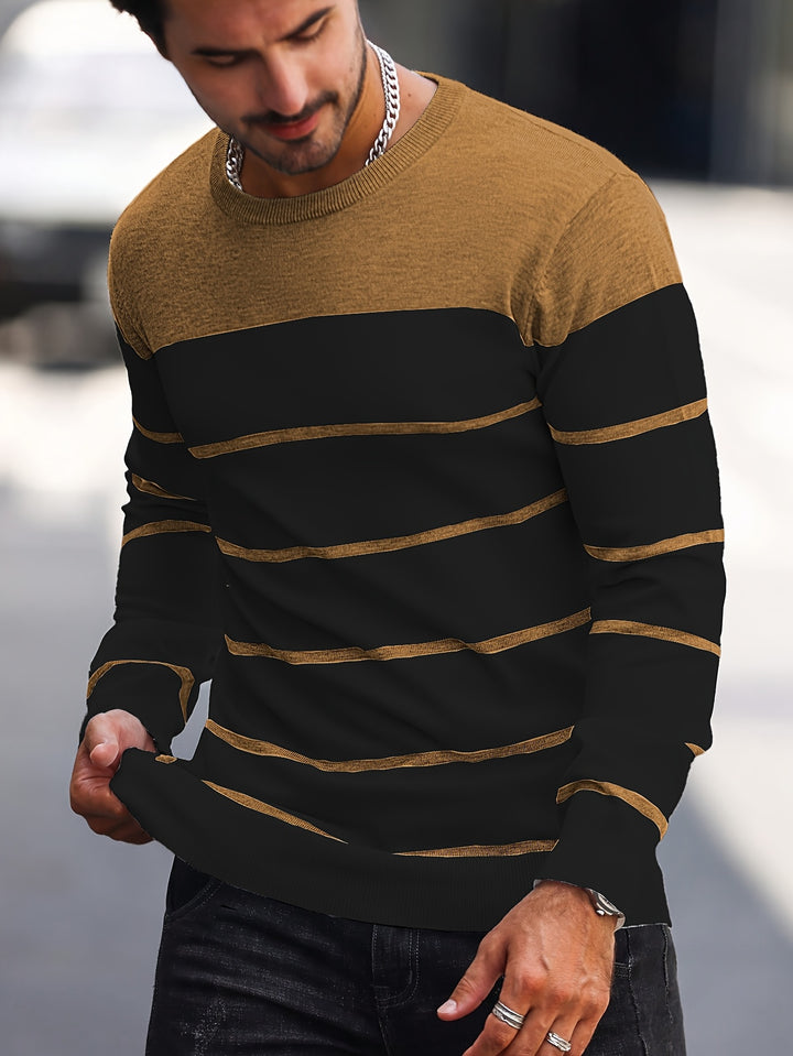 Bennington | Classic Striped Crew Neck Sweater
