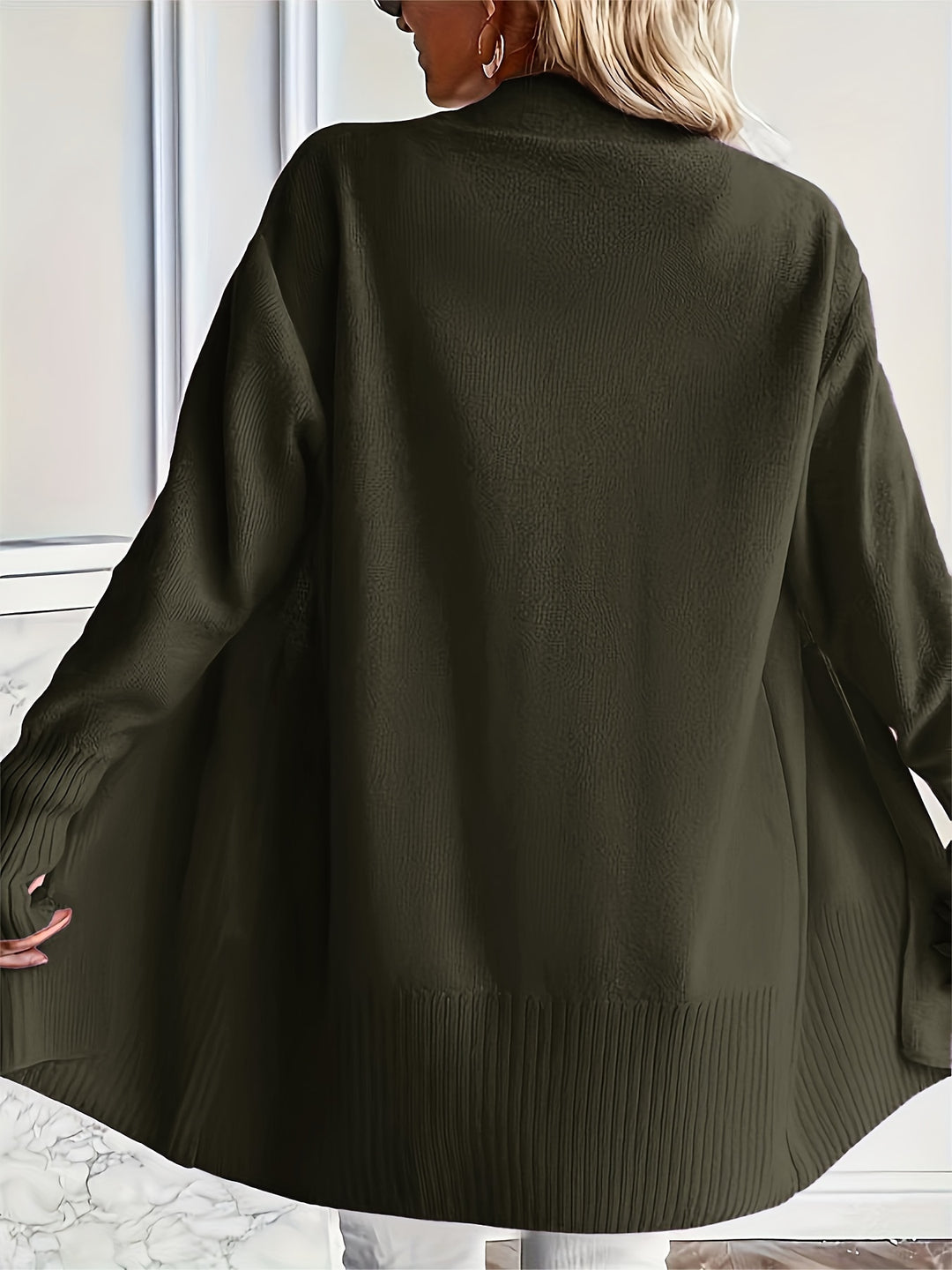 Charlotte | Draped Open-Front Cardigan