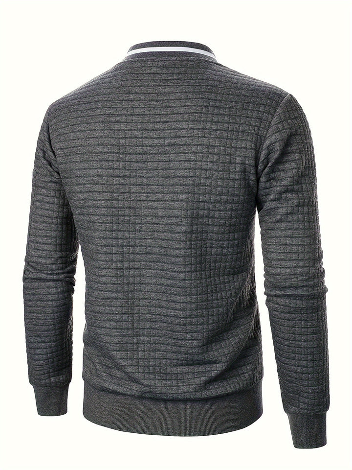 Hayes | Textured Zip Bomber Jacket