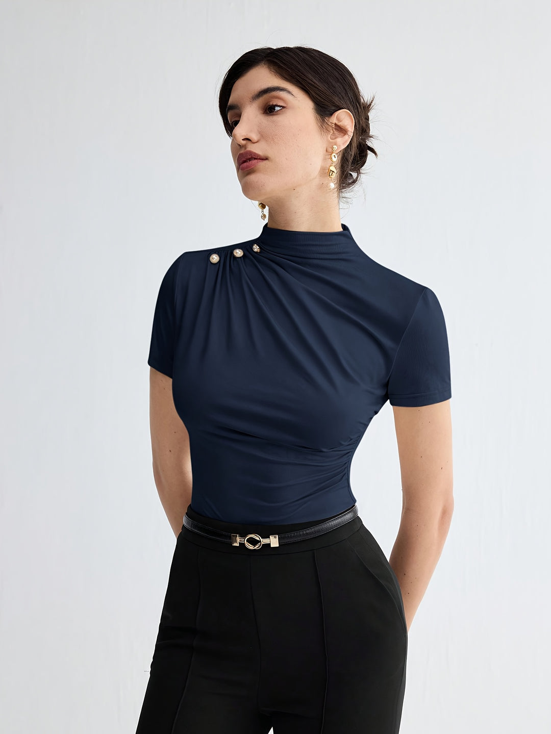 Larissa | Refined Mock-Neck Top