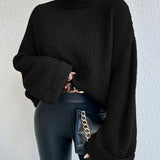 Cynthia | Cozy High-Neck Waffle-Knit Sweater