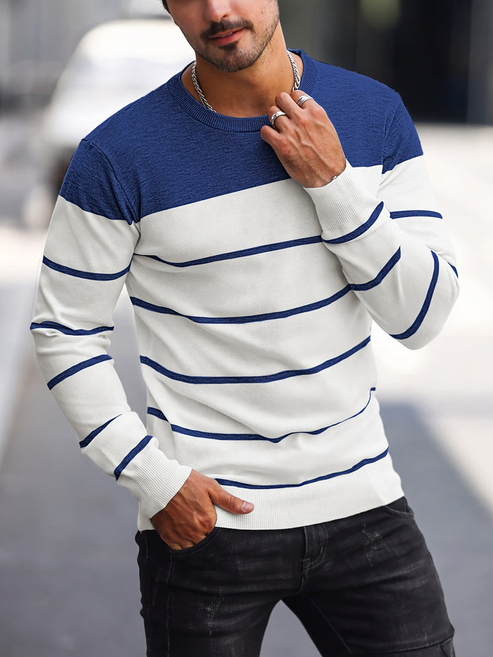 Bennington | Classic Striped Crew Neck Sweater