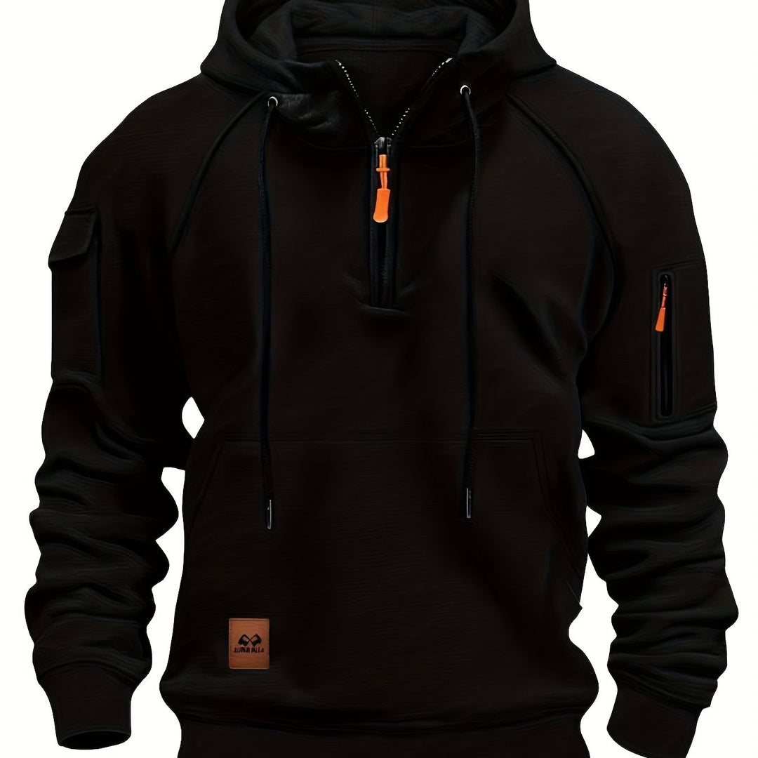 Brennan | Rugged Quarter-Zip Hoodie