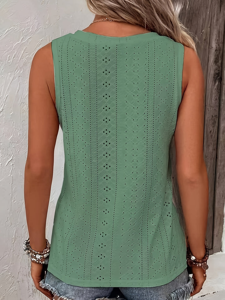 Juniper | Eyelet Sleeveless Tank Top
