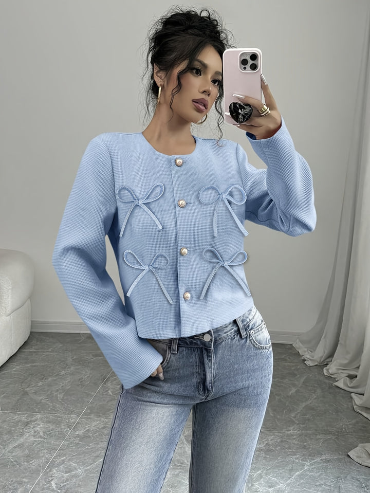 Seraphina | Bow-Detail Cropped Jacket