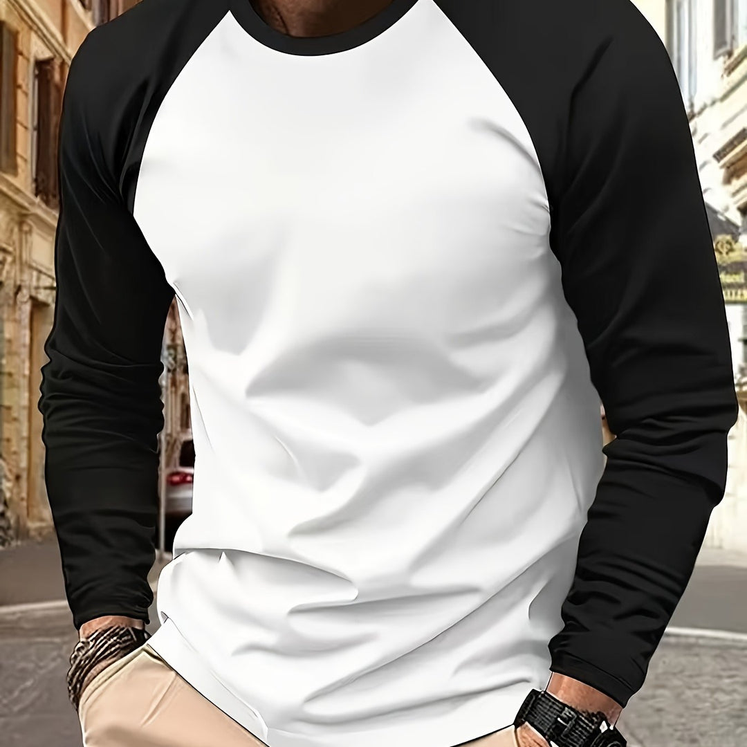 Roman | Two-Tone Raglan Long Sleeve Top