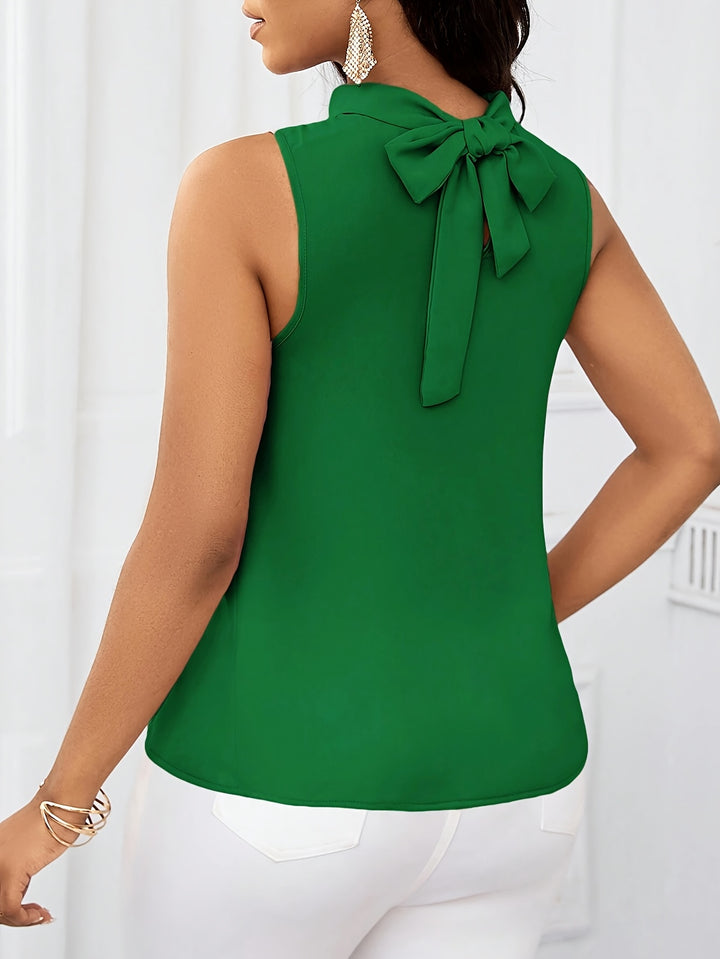 Colleen | Bow-Tie Sleeveless Blouse