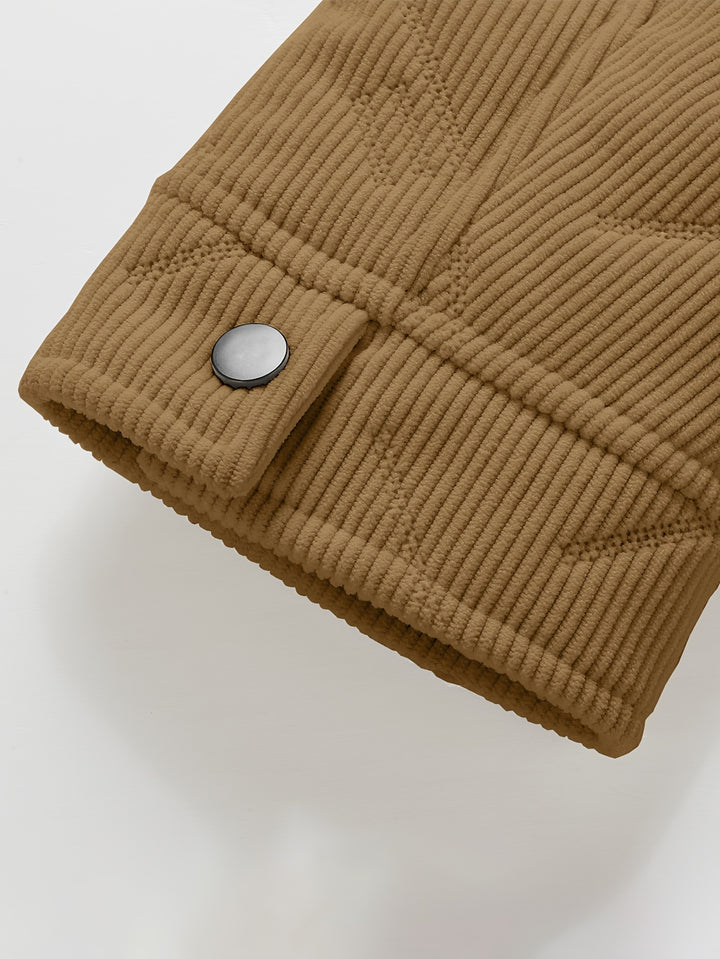 Dalton | Warm-Lined Ribbed Trucker Jacket