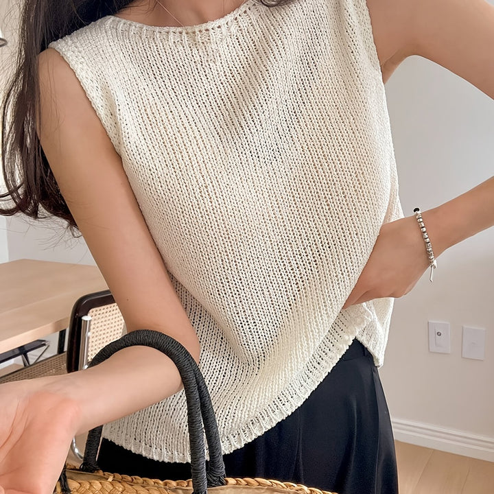 Willa | Relaxed Sleeveless Knit Top