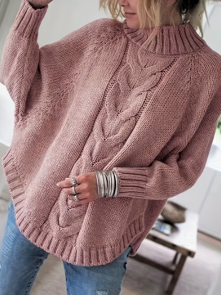 Sabina | Cozy Cable-Knit High-Neck Sweater