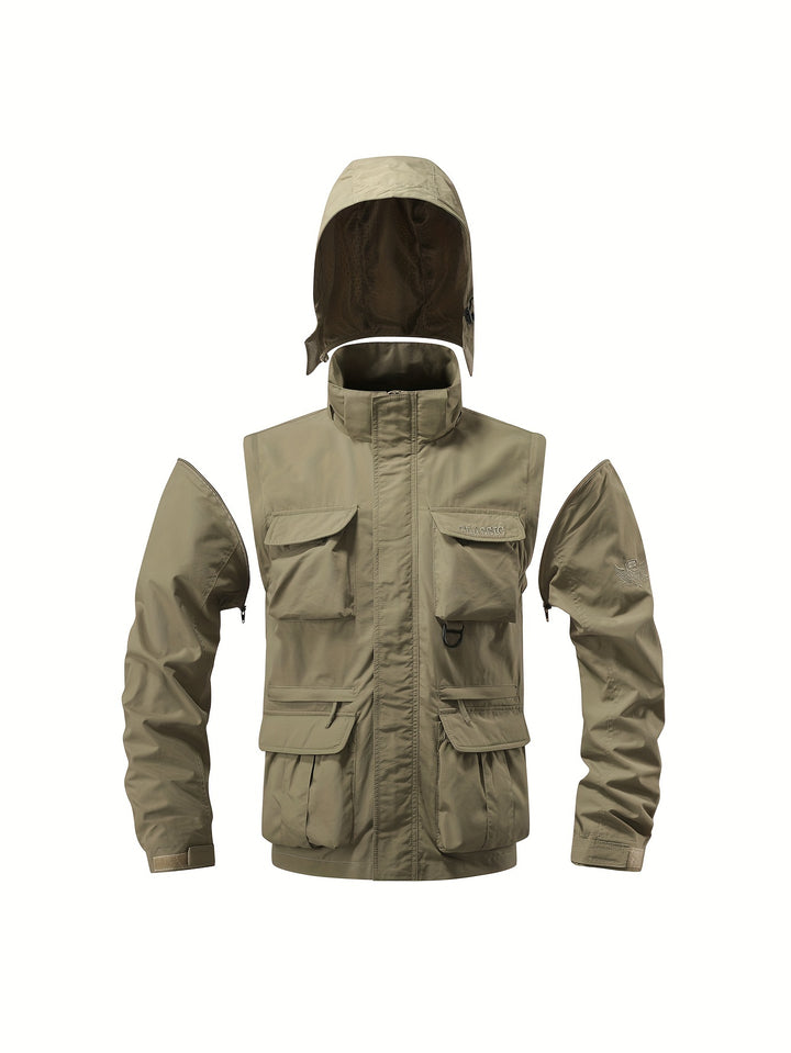 Griffin | Adventure-Ready Hooded Cargo Jacket