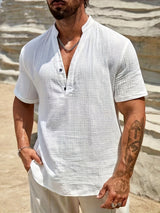 Adrian | Relaxed Henley Shirt