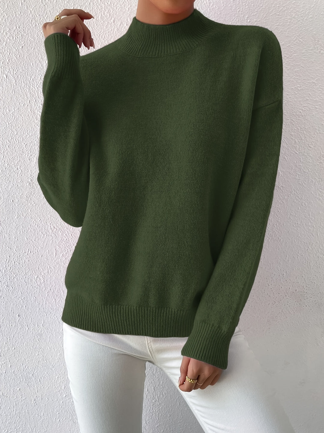 Annika | Refined Mock Neck Sweater