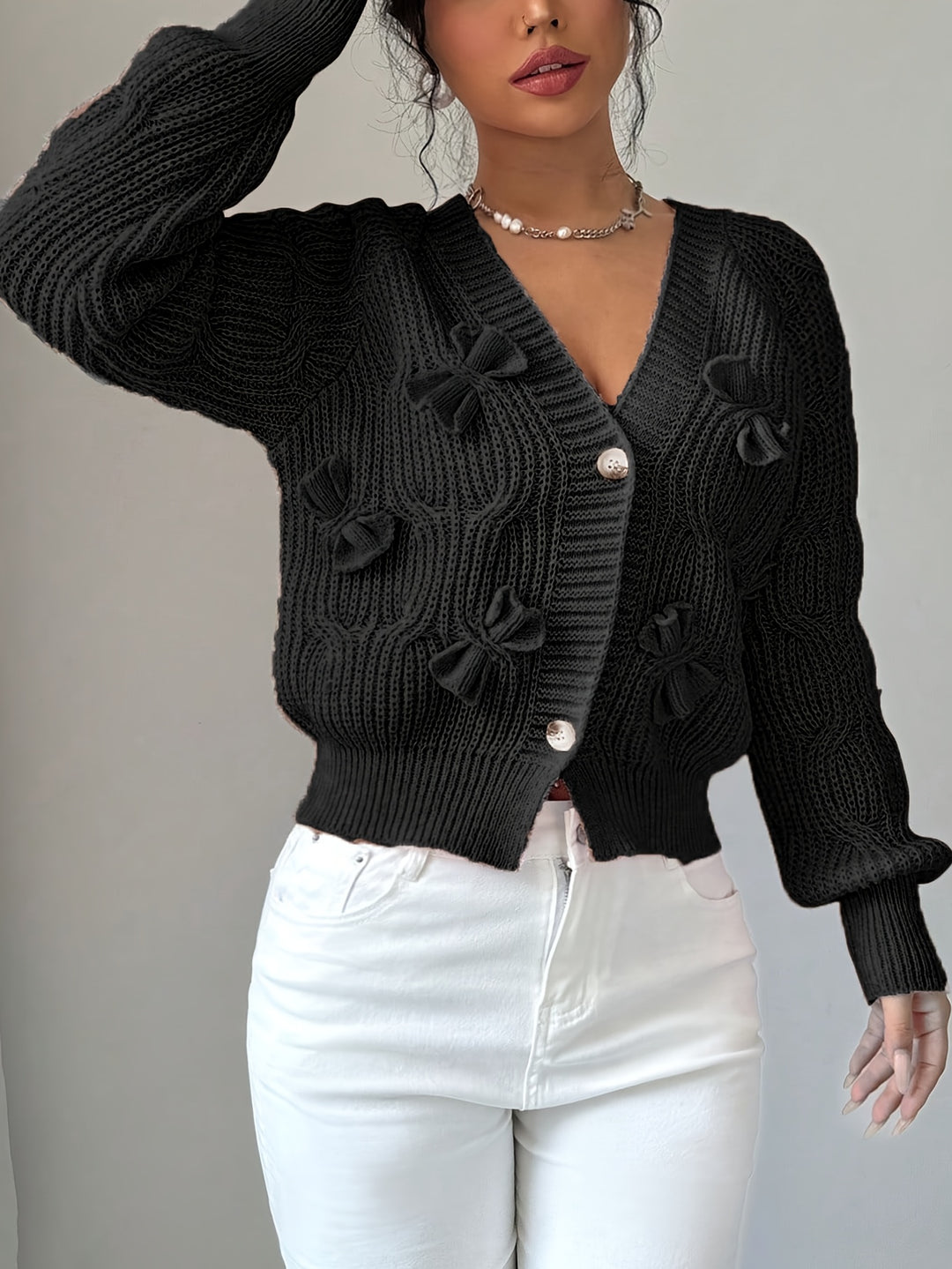 Margot | Soft Bow-Detail Cardigan