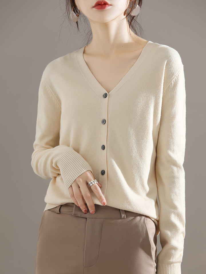 Cassandra | Lightweight Button-Front Cardigan