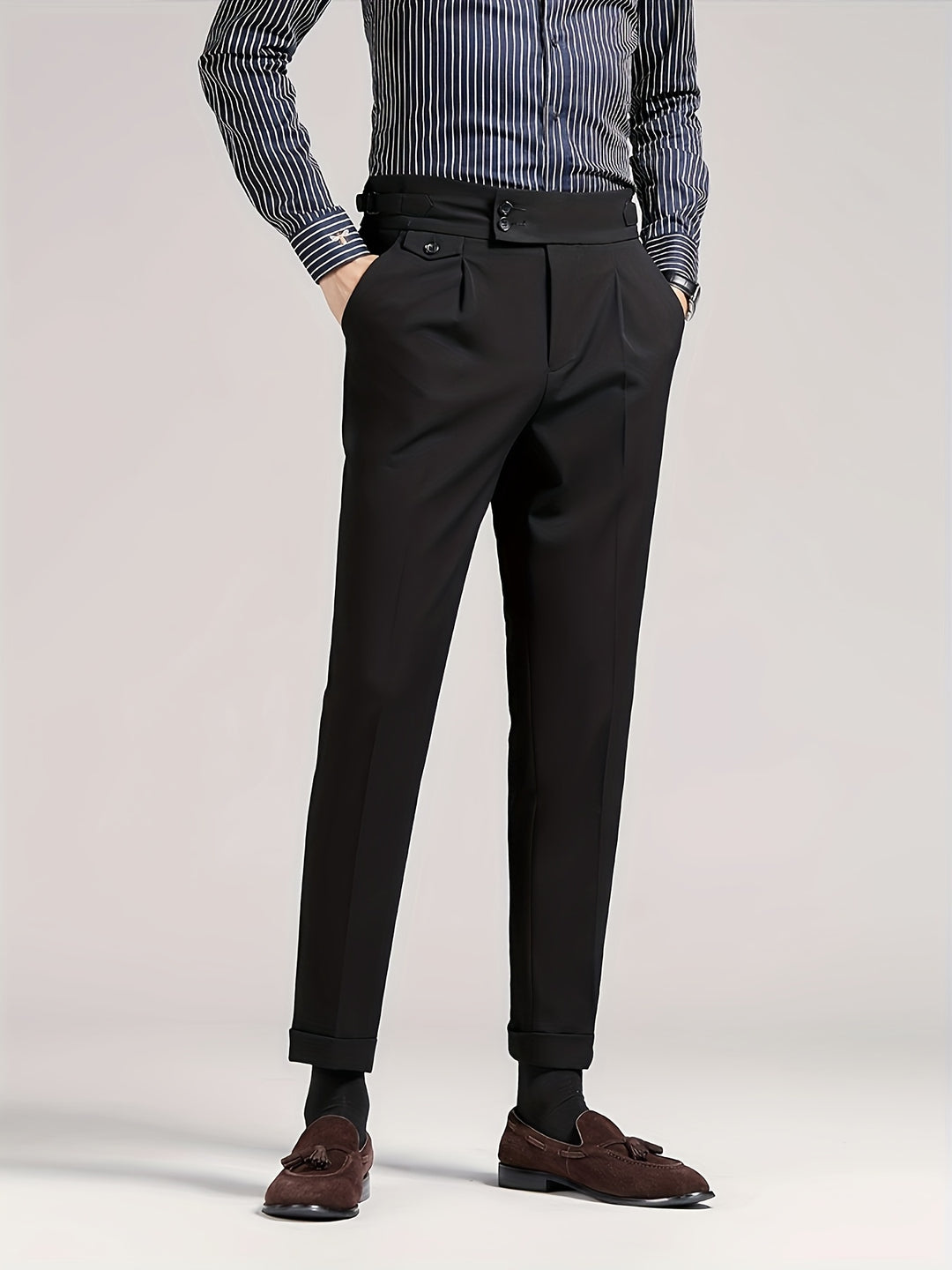 Ellis | Tailored Single-Pleat Trousers