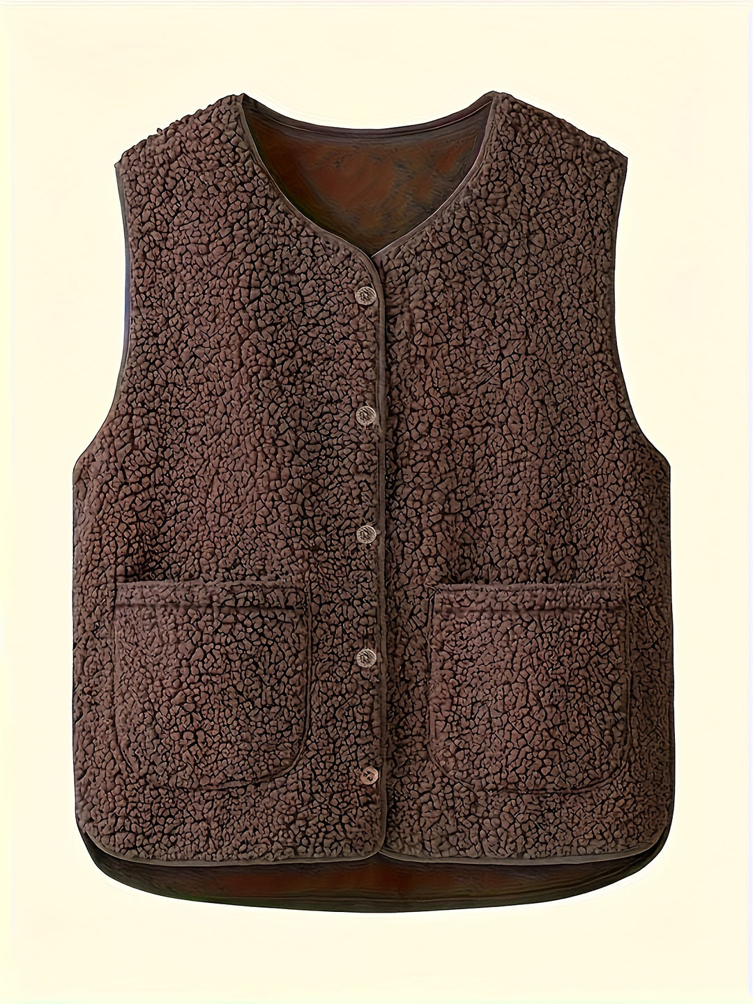 Georgia | Cozy Button-Front Vest