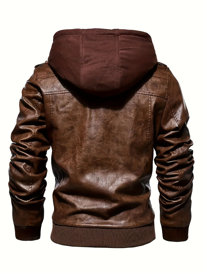 Dorian | Hooded Moto Jacket