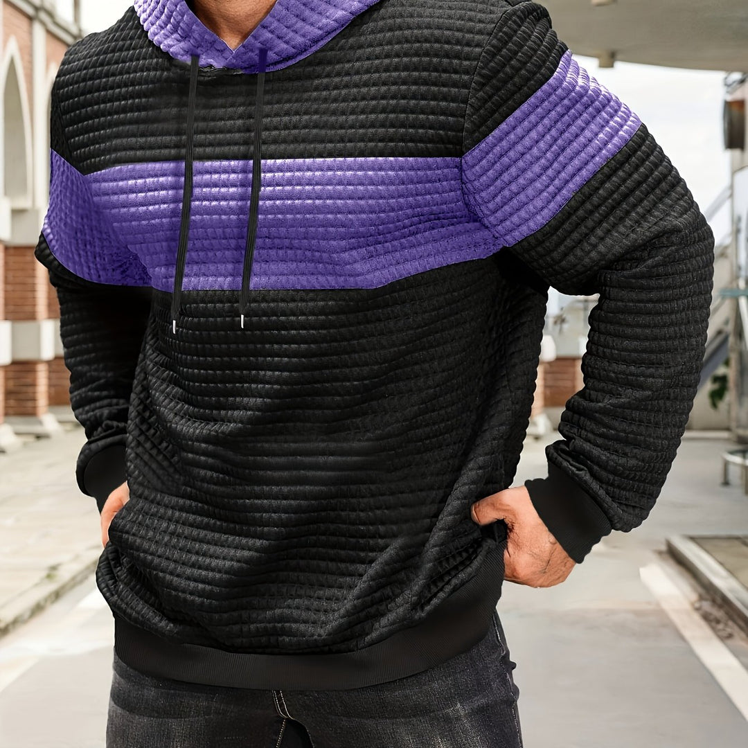 Braxton | Textured Pullover Hoodie